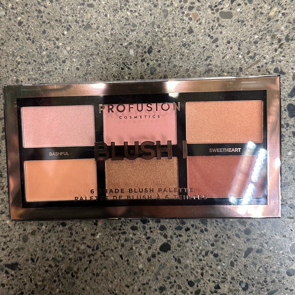 Profusion cosmetic 6 shade blush